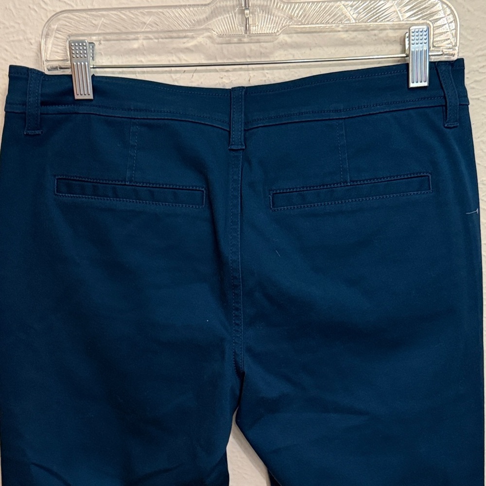🍀🍀🍀BOGOHO🍀🍀🍀Market & Spruce Teal Blue Stretch Chino Pants-8 petite - Picture 8 of 11